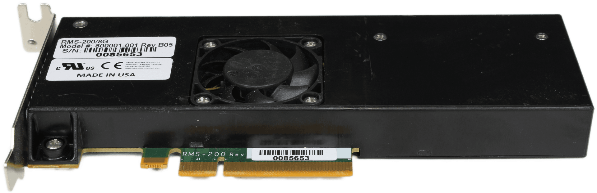 Radian Memory Systems RMS-200/8G PCIe3.0 x8 8GB DDR3 NVRAM 800001-001 700002-001 | 10020 — Seitenansicht (Bild 5 von 6)