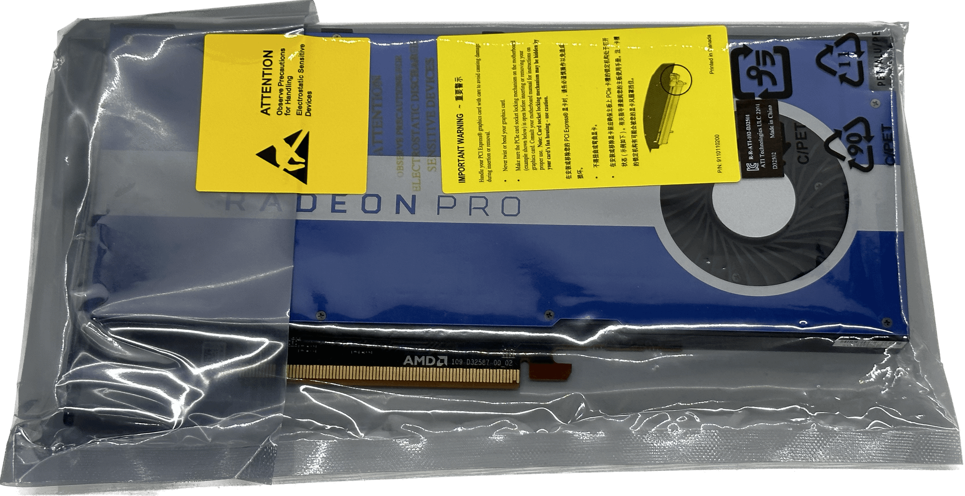 AMD Radeon Pro W5500 RDNA Grafikkarte 8GB GDDR6 PCIe4.0 4x DisplayPort 093J65 | 502 (Bild 7 von 7)