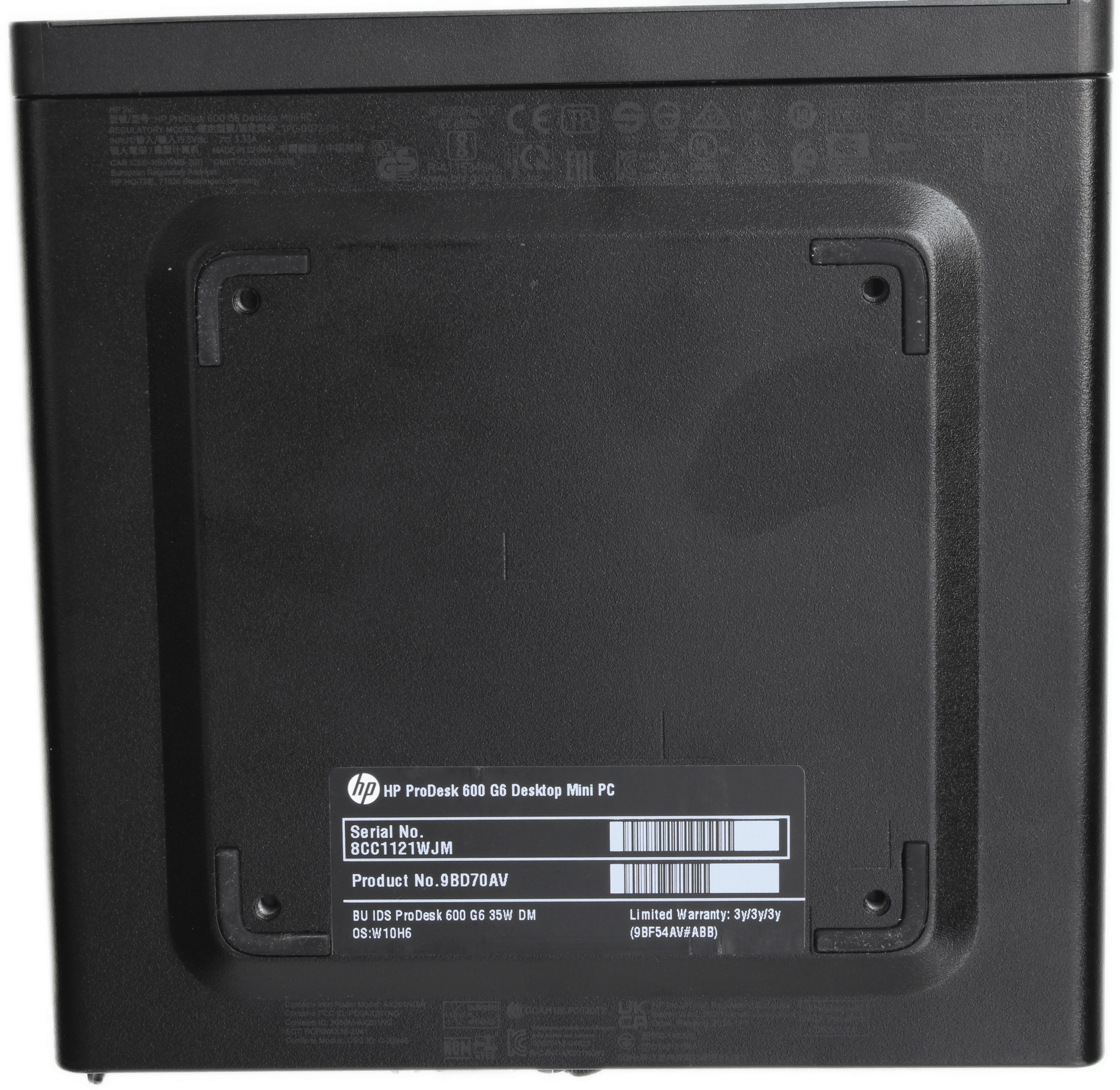 HP ProDesk 600 G6 Mini PC - Intel i3-10100T - 8GB DDR4 256GB SSD + Win 11 & PSU | 10070 (Bild 6 von 6)