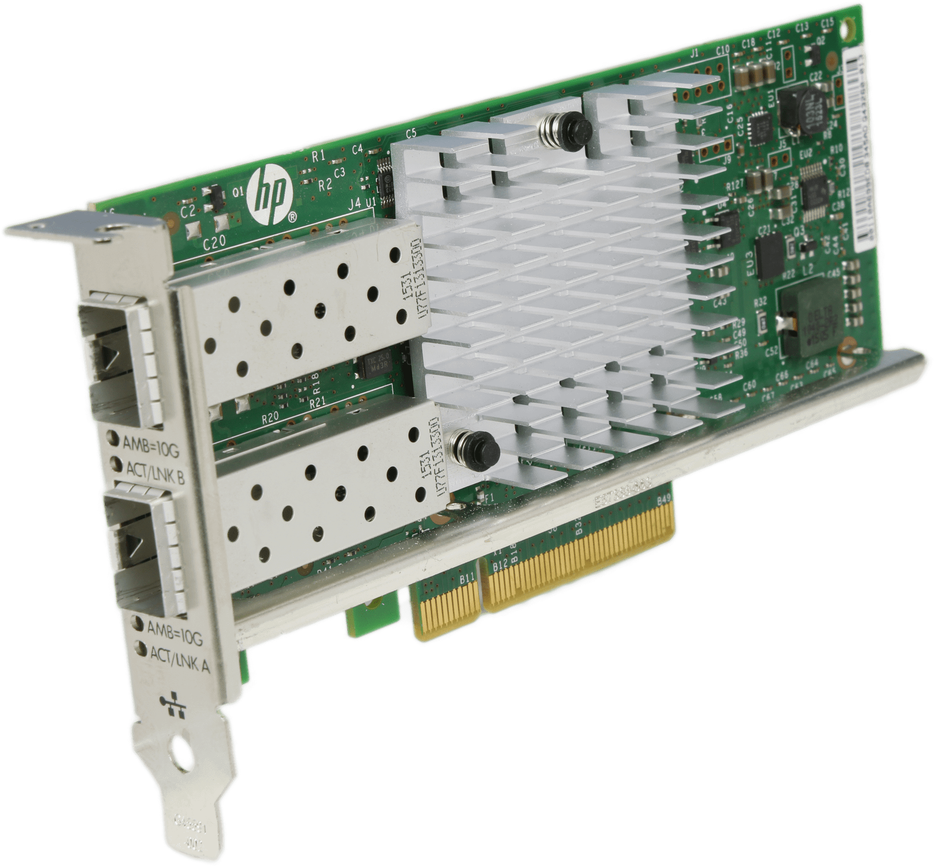 HP 560SFP+ Dual Port 10Gb SFP+ Netzwerkadapter PCIe3.0 x8 LP - 669279-001 | 10062 — Produktbild (Bild 1 von 6)