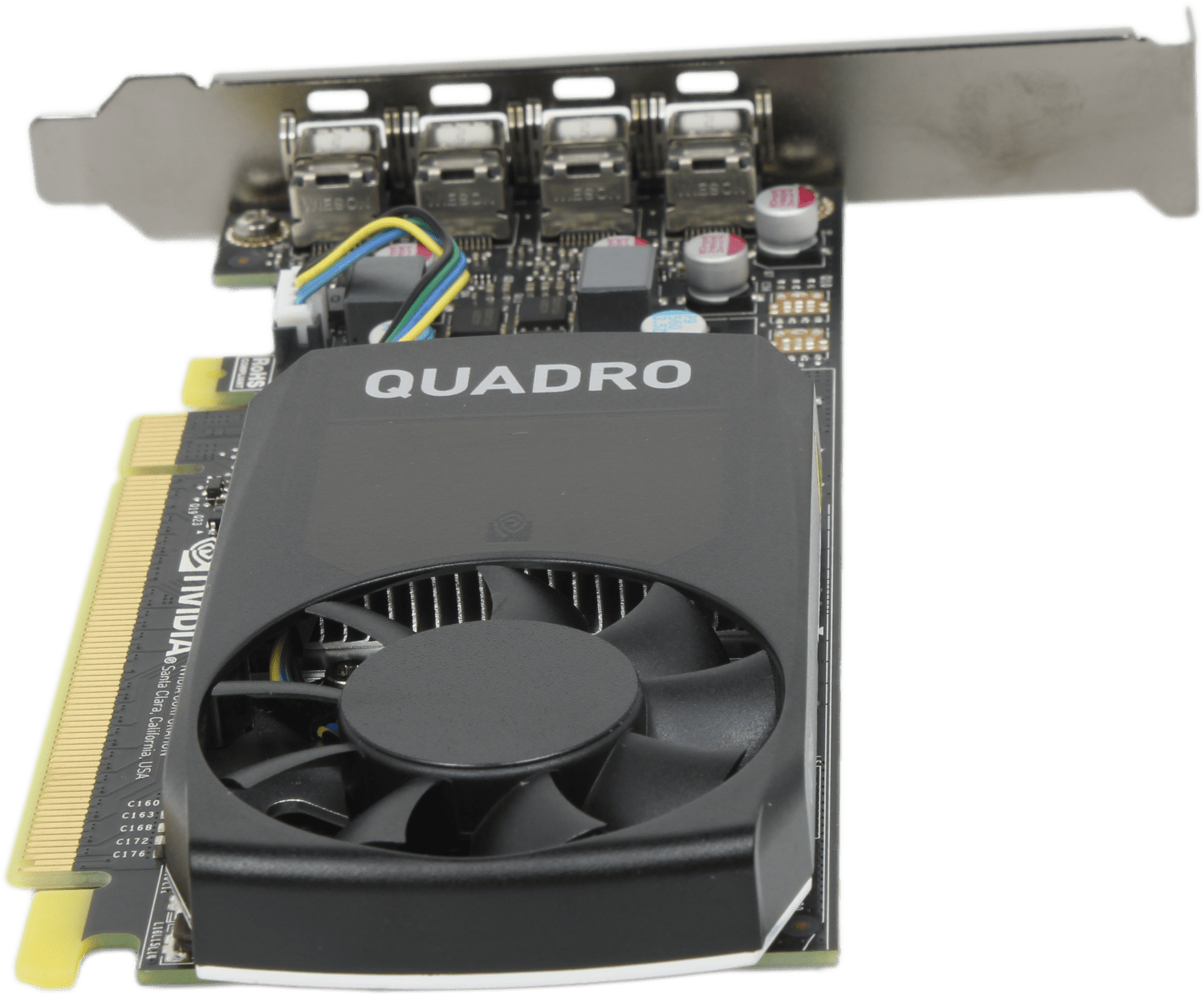 Nvidia HP Quadro P620 - 2GB GDDR5 4x Mini DisplayPort Full Profile - L11436-001 | 10165 — Rückansicht (Bild 3 von 6)