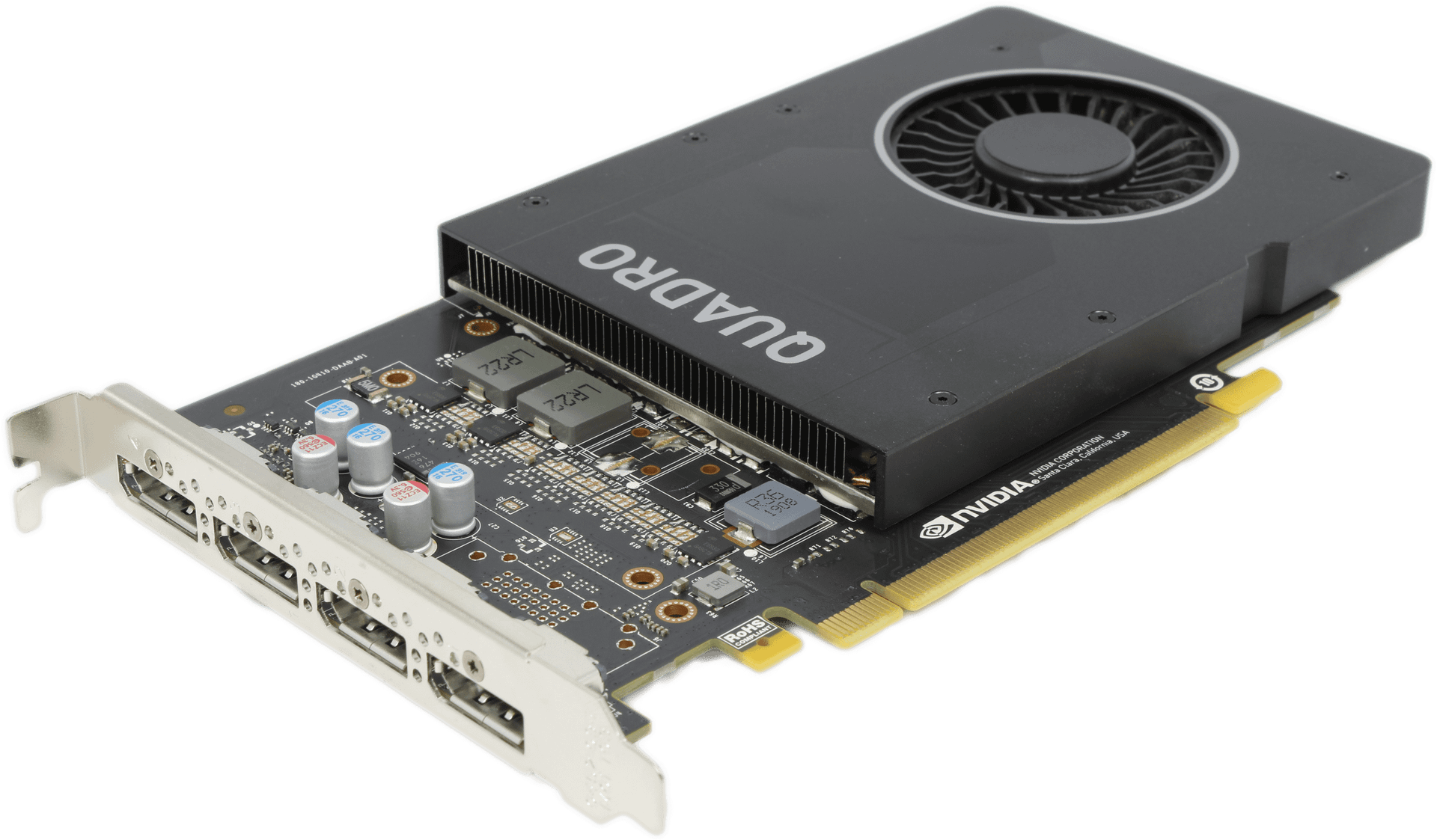 HP NVIDIA Quadro P2000 - 5GB GDDR5 PCIe3.0 x16 4x DisplayPort 1.4 1024 CUDA FP | 9923 — Produktbild (Bild 2 von 7)