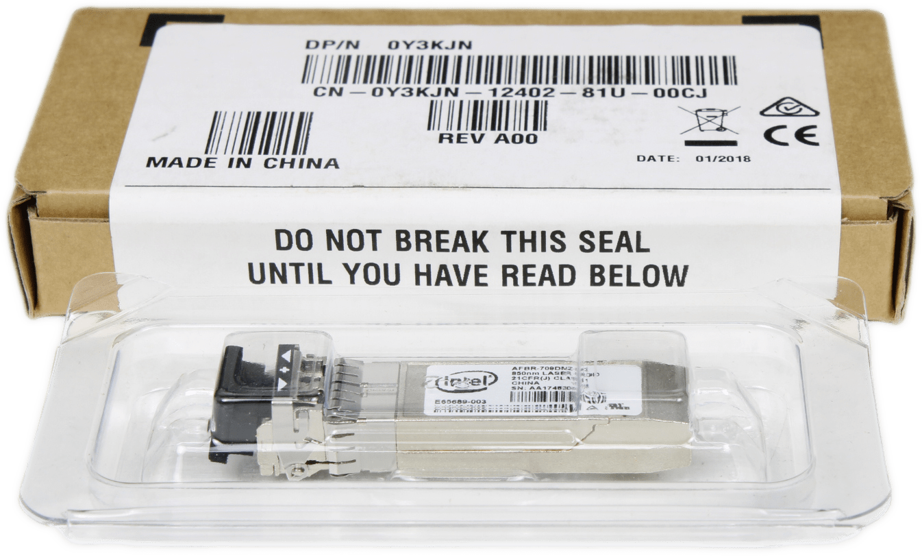 Dell Intel - 850nm Short Wave 10GB SFP+ Transceiver Module - Dell P/N 0Y3KJN | 9719 (image 3 of 6)