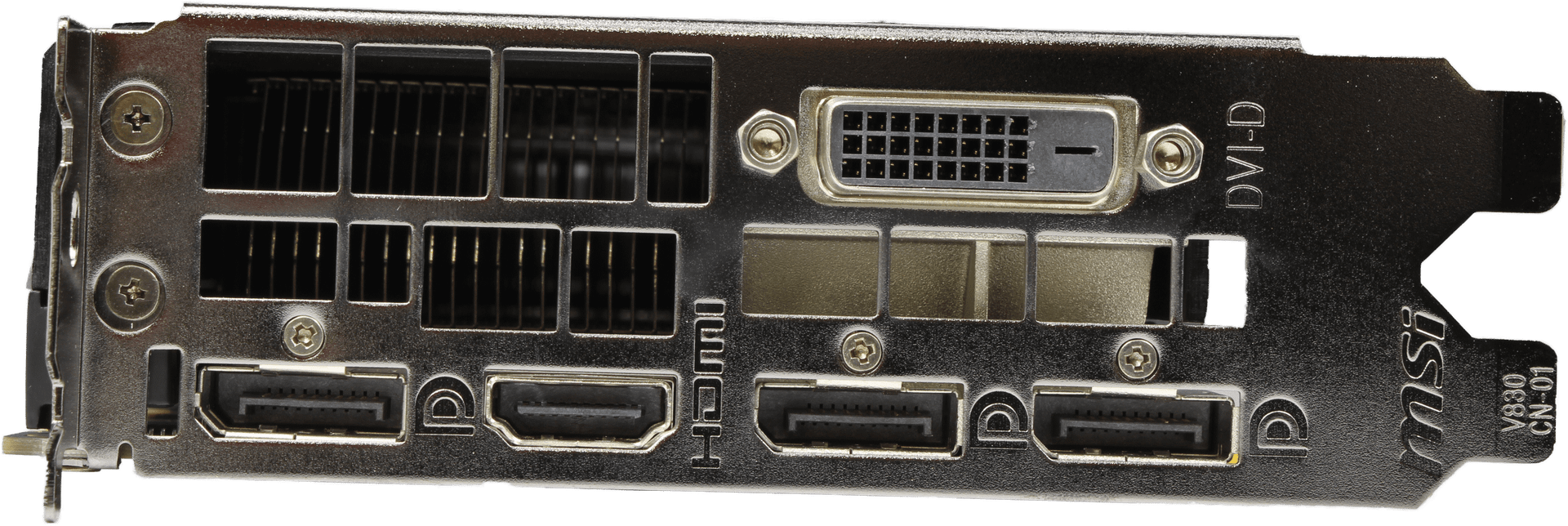 MSI GeForce GTX 1080 Aero 8G OC Grafikkarte 8GB GDDR5X PCIe3.0 x16 3x DP 1x HDMI | 10138 — Anschlüsse (Bild 3 von 6)