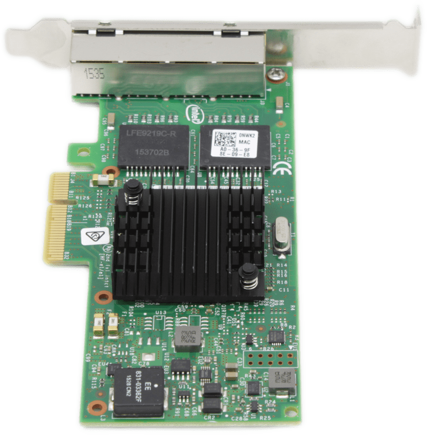 Dell Quad Port PCIe x4 Gigabit Ethernet Netzwerk Adapter 00NWK2 Full Profile | 9510 (Bild 4 von 6)