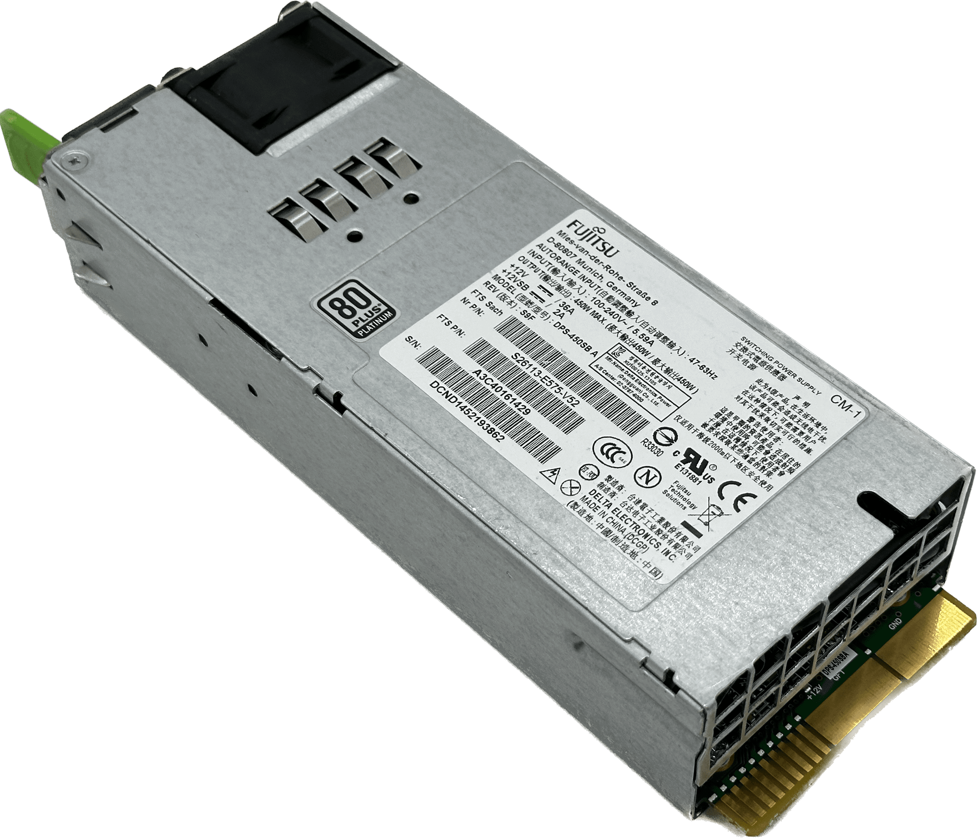 Fujitsu Server Netzteil 450W 80+ Platinum Primergy RX200 RX300 S7 S8 | DPS-450SB | 701 (Bild 2 von 6)