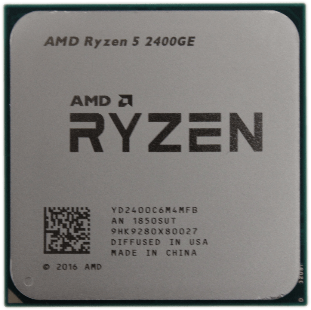 AMD Ryzen 5 2400GE AM4 3.2GHZ 4 Kerne 8 Threads 4 MB Cache TDP 35W YD240BC6M4MFB | 9277 (Bild 2 von 6)