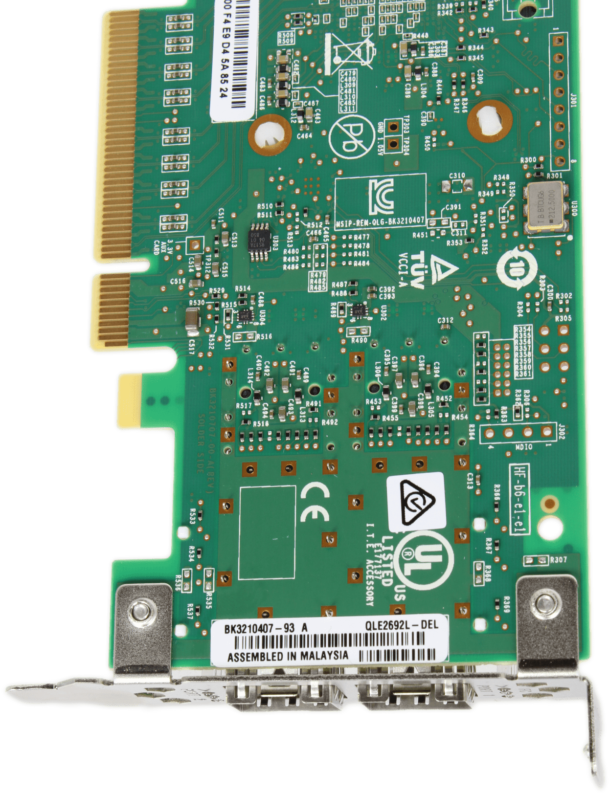 Dell QLogic QLE2692L-DEL Dual Port 16G FC SFP+ PCIe3.0 x8 HBA LP - P/N: 0TCK3G | 9738 (Bild 6 von 8)