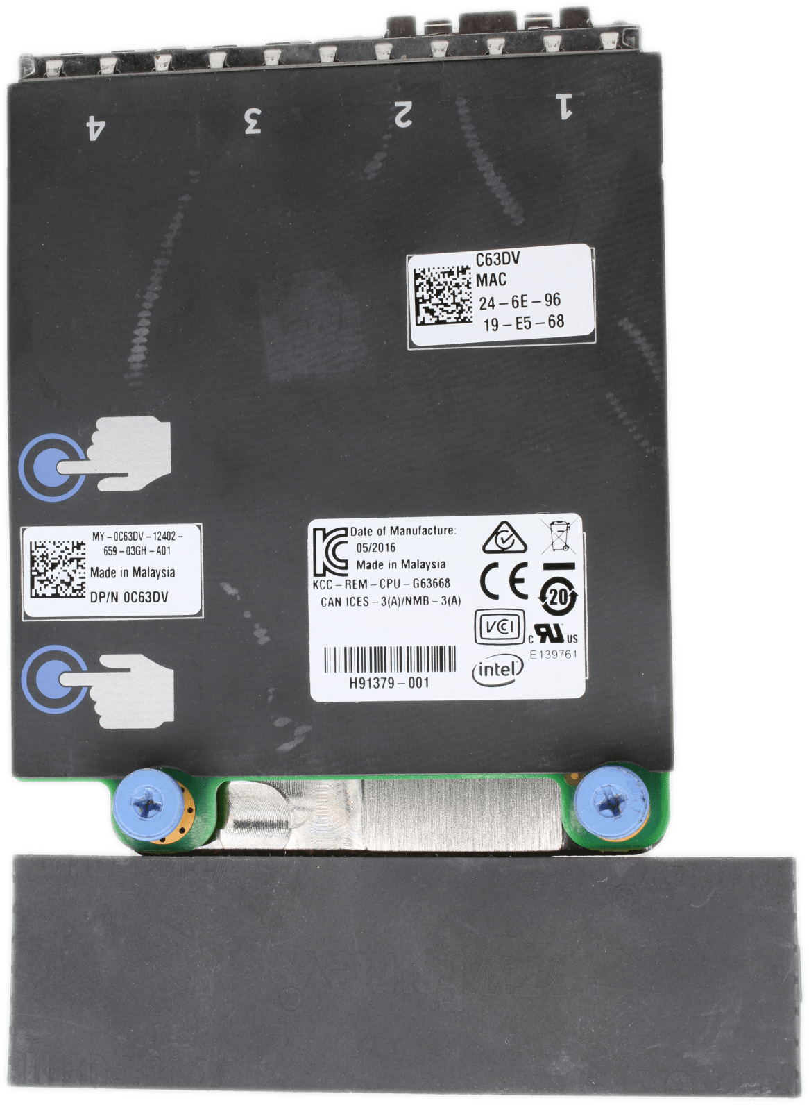 Dell Intel I350/X520 Quad Port 2x10GbE 2x1GbE Network Daughter Card 0C63DV | 9820 (image 5 of 6)
