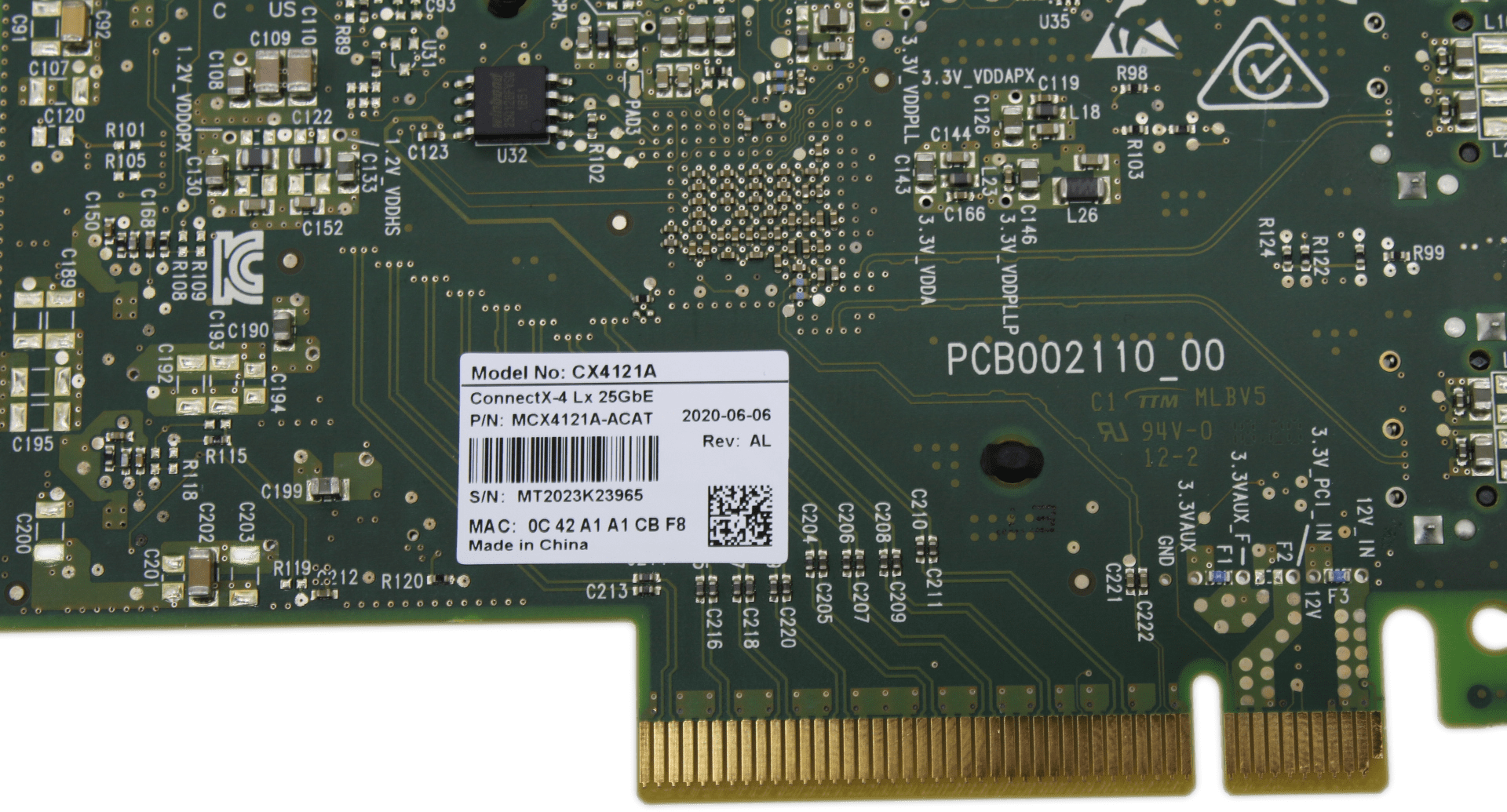 Mellanox ConnectX-4 MCX4121A-ACAT | 25GbE controller SFP28 Dual Port PCIe3.0 x8 | 9291 (Bild 3 von 6)