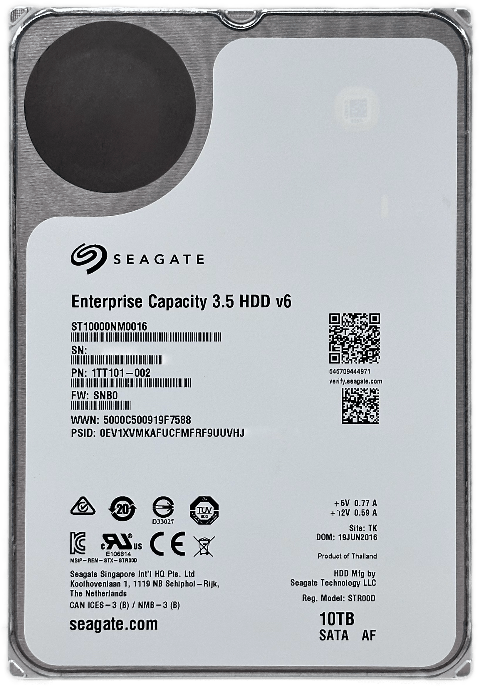 10TB Seagate Enterprise Cap. v6 SATA Festplatte | 256MB 7200RPM | ST10000NM0016 | 149 (Bild 3 von 6)