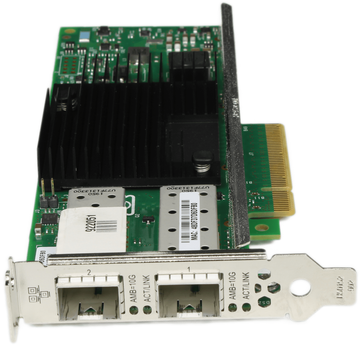 HPE 562SFP+ Dual Port 10Gb SFP+ Netzwerkadapter PCIe3.0 x8 LP - 784304-001 | 10064 — Anschlüsse (Bild 3 von 6)