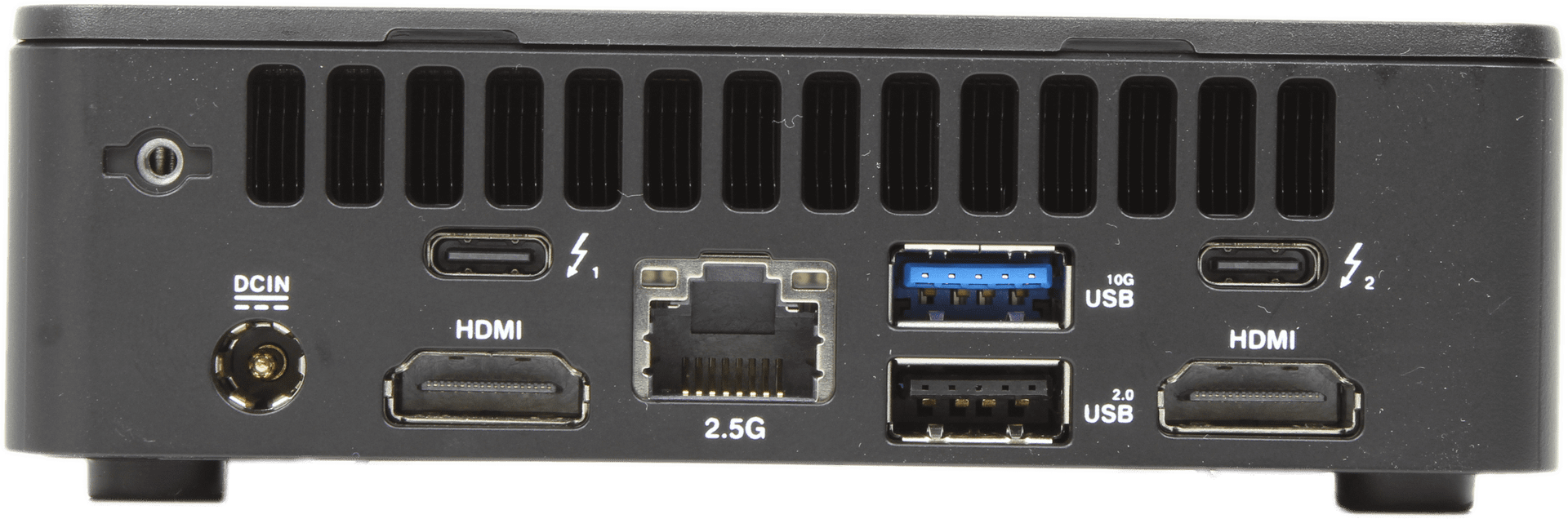 Asus NUC13ANK Mini PC - Intel i5-1340P 8GB DDR4 256GB NVMe 2x Thunderbolt 4 WiFi | 10154 — rear view (image 3 of 6)