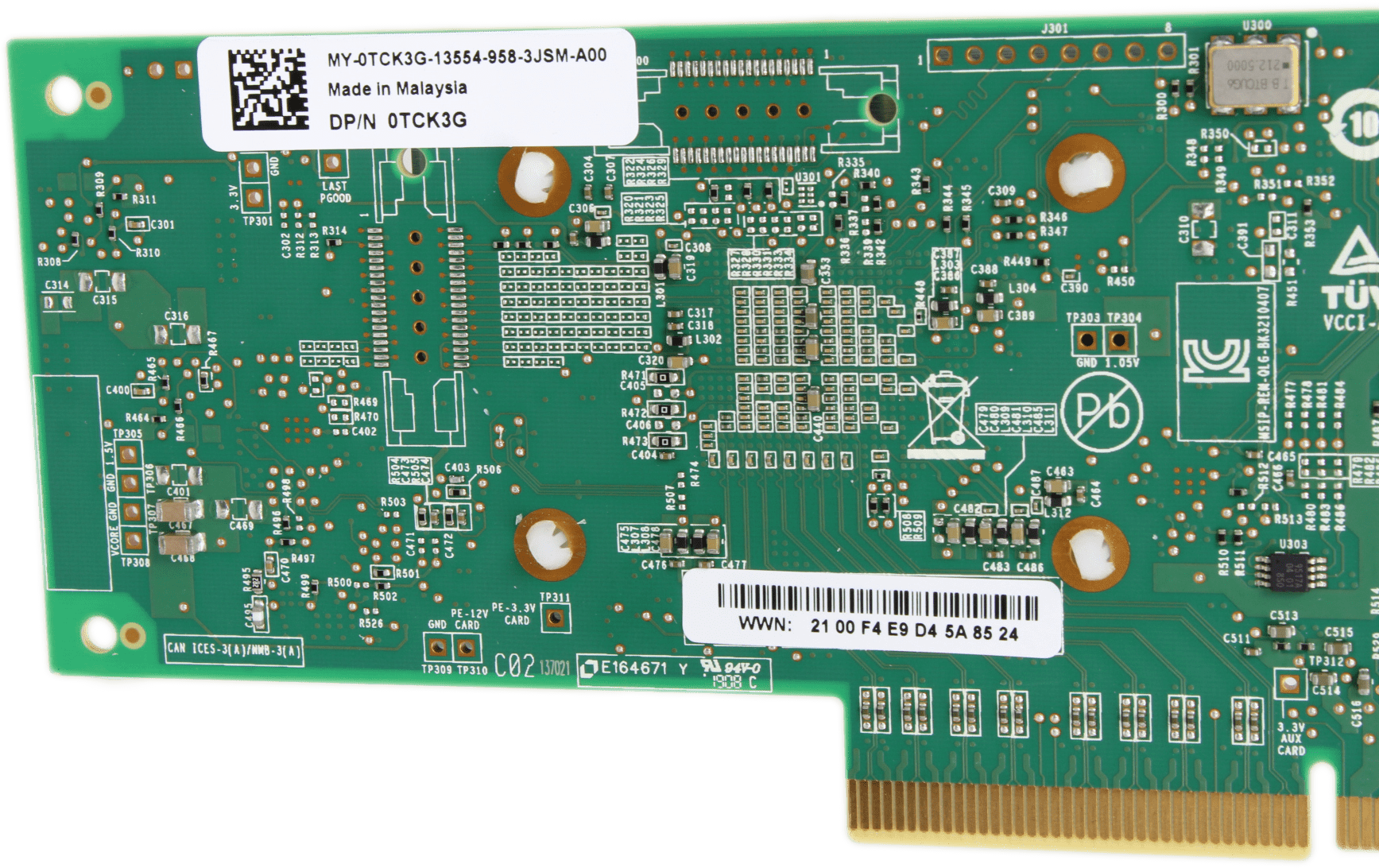 Dell QLogic QLE2692L-DEL Dual Port 16G FC SFP+ PCIe3.0 x8 HBA LP - P/N: 0TCK3G | 9738 (Bild 7 von 8)