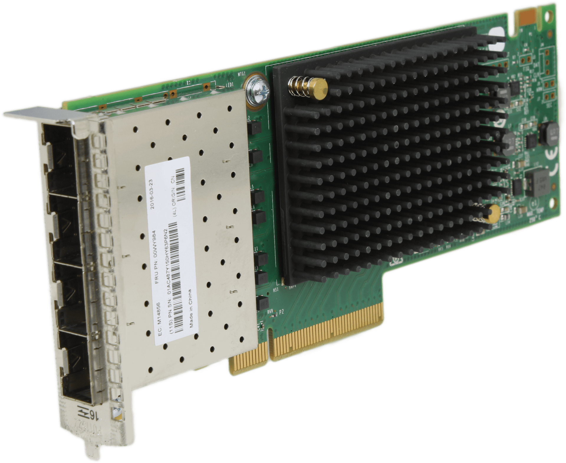 IBM Quad Port 16G SFP+ FC PCIe x8 Netzwerkkarte 00WY984 Low Profile ohne Module | 10018 — Produktbild (Bild 1 von 6)
