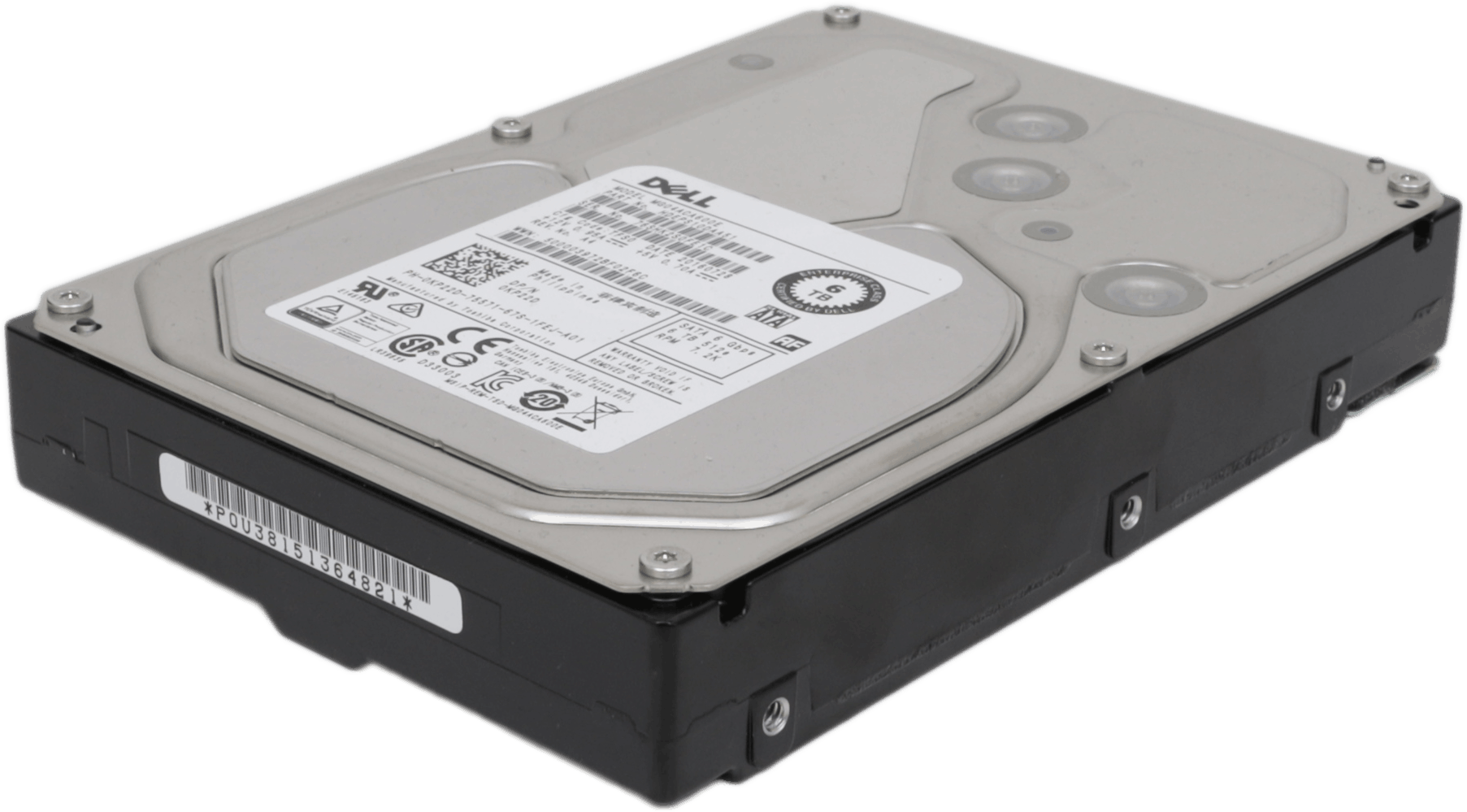 Dell Toshiba 6TB 7,2K SATA 6Gbps 128MB Cache Server HDD Festplatte - P/N 0KP22D | 10341 — Produktbild (Bild 1 von 5)