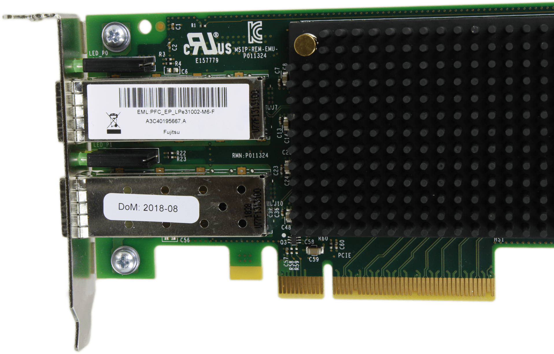 Fujitsu Emulex LPE31002-M6 Dual-Port 16Gb/s FC PCIe x8 HBA | A3C40195667 LP | 9734 (Bild 7 von 7)