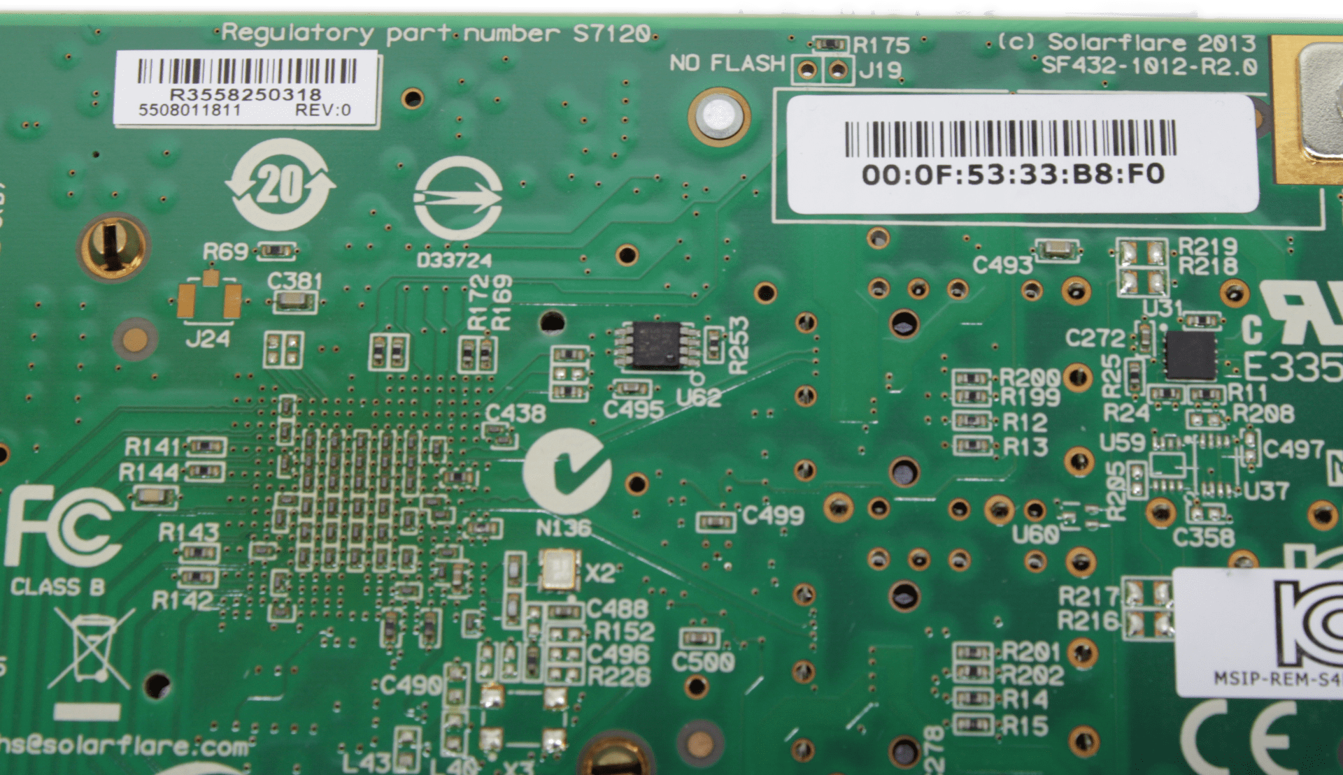 Solarflare S7120 10Gb Dual Port FC PCIe3.1 x8 Netzwerk Adapter SF432-1012-R2.0 | 9423 (Bild 7 von 7)