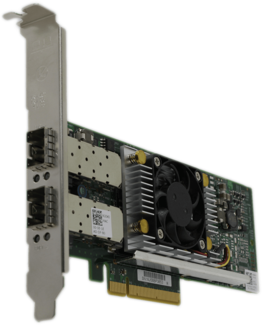 Dell Broadcom Dual Port PCIe x8 10GbE SFP+ Netzwerk Adapter 0Y40PH Full Profile | 9519 (Bild 6 von 6)