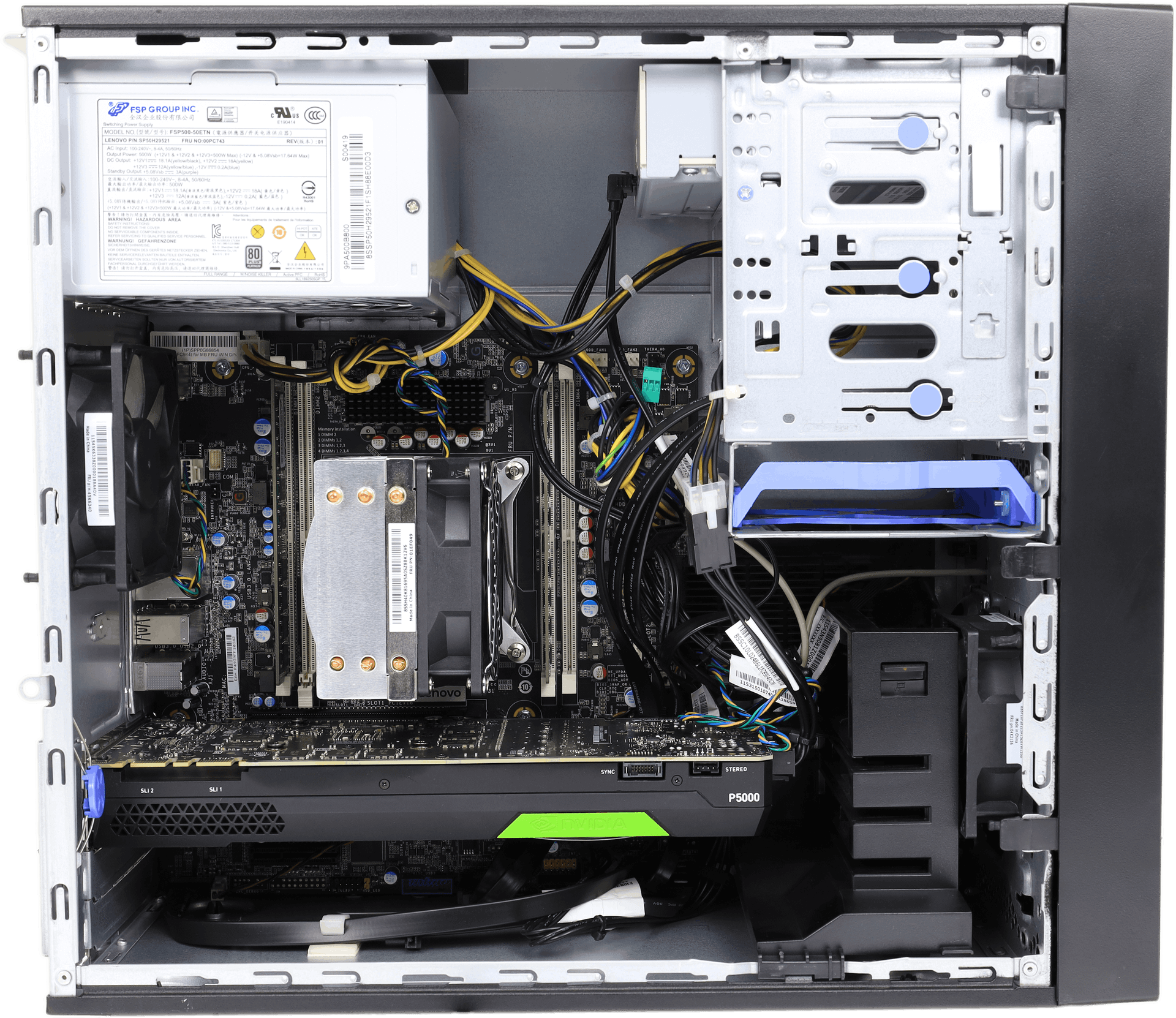 Lenovo ThinkStation P520c Intel Xeon W-2133 P5000 GPU 16/32 DDR4 1 TB 2,5/M2 SSD | 10549-4 (Bild 6 von 7)