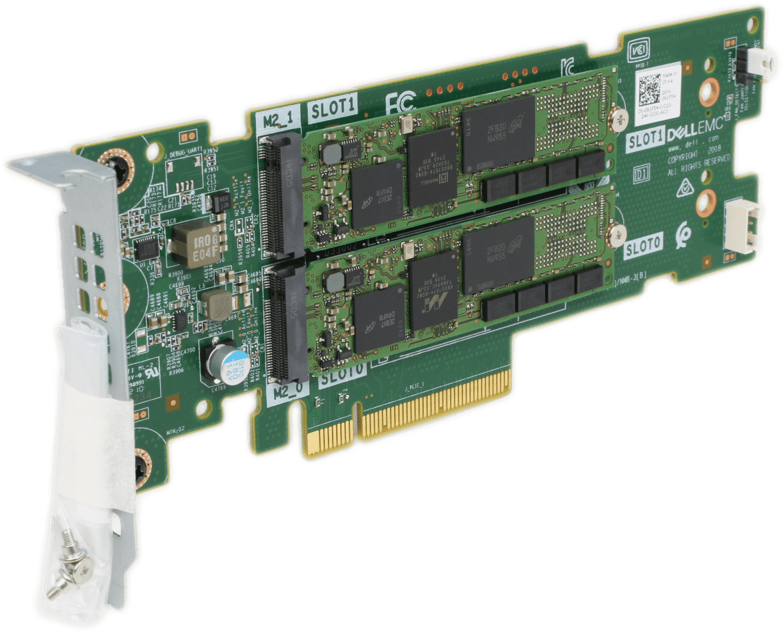 Dell EMC BOSS M.2 SSD Storage Adapter PCIe LP 061F54 + 2x 240GB M.2 SATA 0T2GFX | 9720 (Bild 7 von 7)