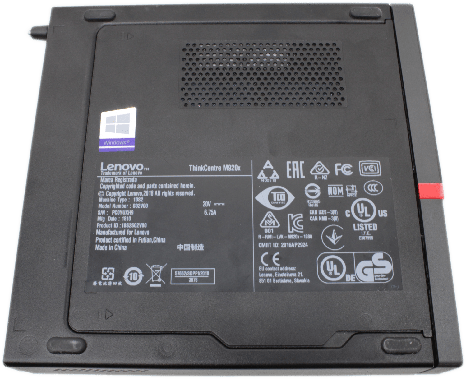 Lenovo ThinkCentre M920x Intel i5-8400 6 Core 8GB RAM 256 GB M.2 NVMe SSD Win 11 | 9362 (Bild 5 von 7)
