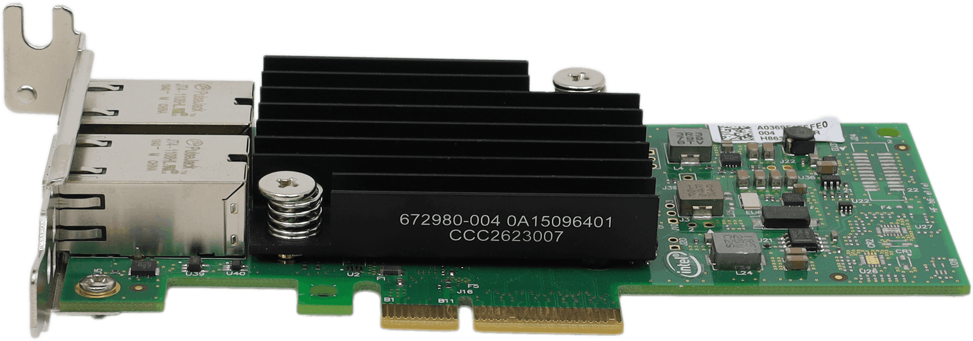 Intel X550-T2 10 Gigabit 10Gbit Dual Port GbaseT PCIe x4 3.0 Low Profile 940316 | 745 — Produktbild (Bild 2 von 6)