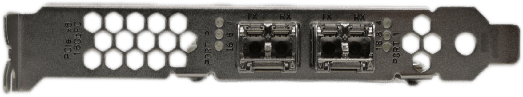 Qlogic Dual-Port 16Gb PCIe3x8 FC Server Adapter QLE2662-DEL 0H8T43 FP + 2x GBICs | 9511 (Bild 5 von 7)