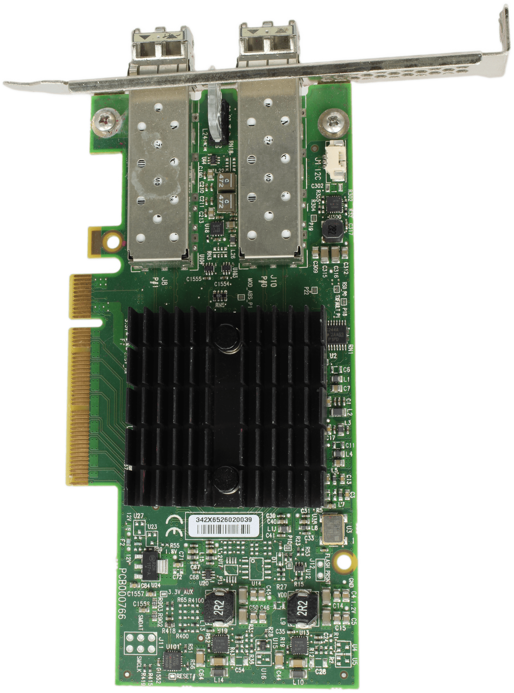 Dell Mellanox ConnectX-3 10GbE 2Port SFP+ Adapter PCIe x8 CX322A 0W0RM9 + GBIC | 9988 — Draufsicht (Bild 7 von 7)