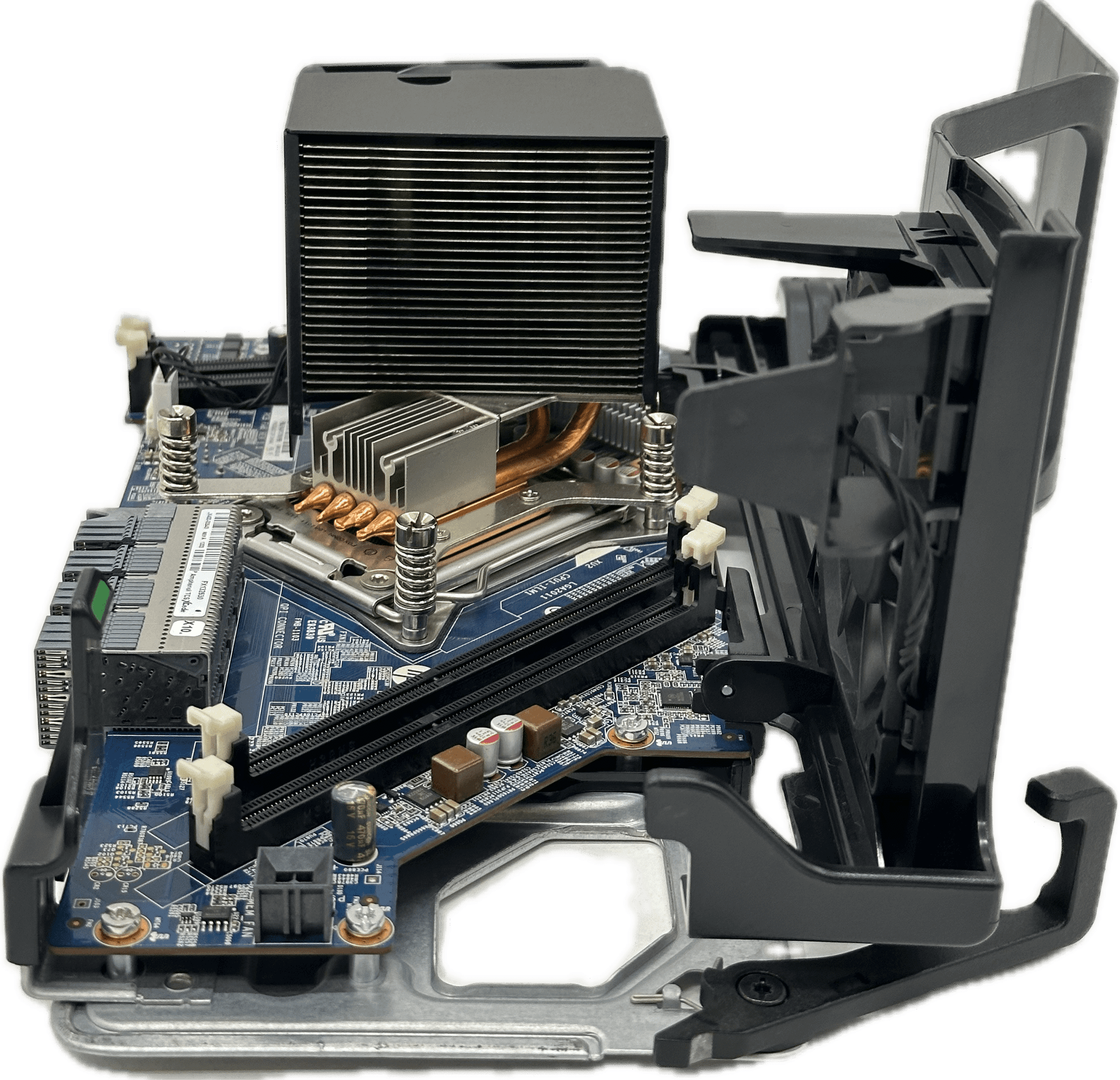 HP Z620 Workstation Riser Board | CPU & RAM Assembly mit Kühlkörper | 653907-002 | 821 (Bild 5 von 6)