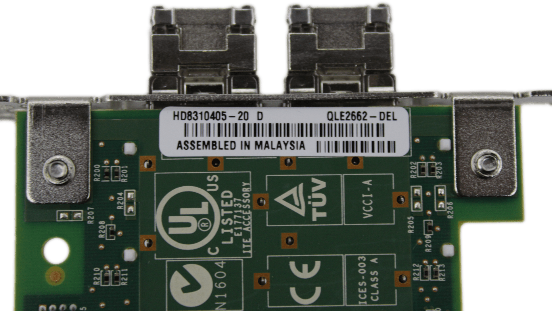 Qlogic Dual-Port 16Gb PCIe3x8 FC Server Adapter QLE2662-DEL 0H8T43 FP + 2x GBICs | 9511 (Bild 6 von 7)