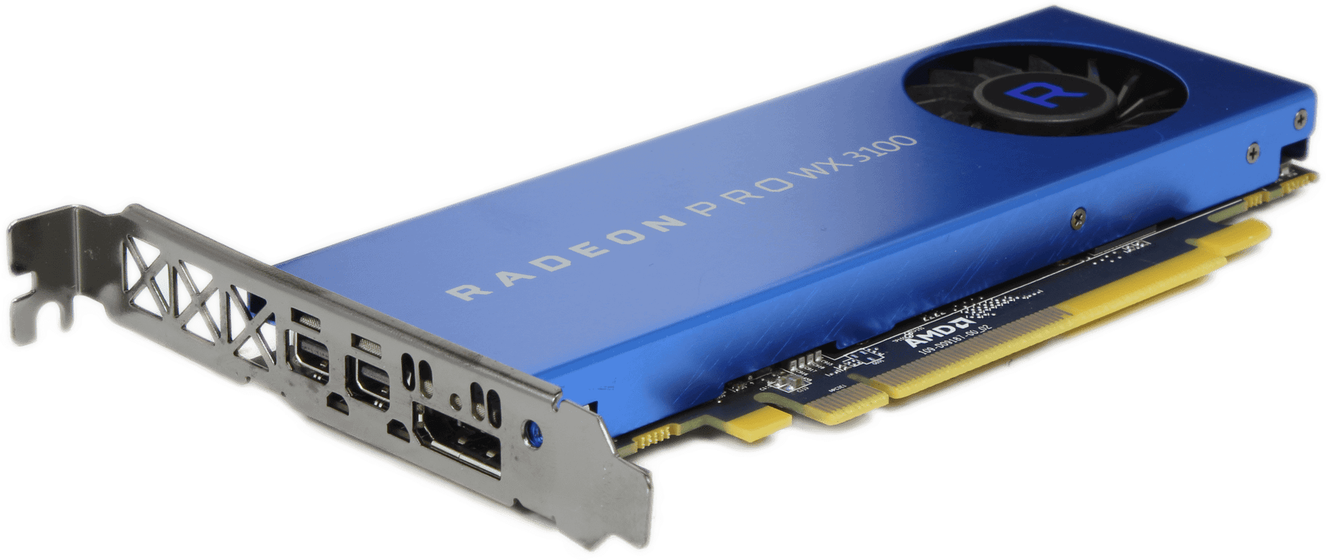 AMD Radeon Pro WX 3100 Grafikkarte 4 GB 128-Bit GDDR5 1x DP 1.4 2x DP Mini 1.4 | 9993 — Seitenansicht (Bild 1 von 6)