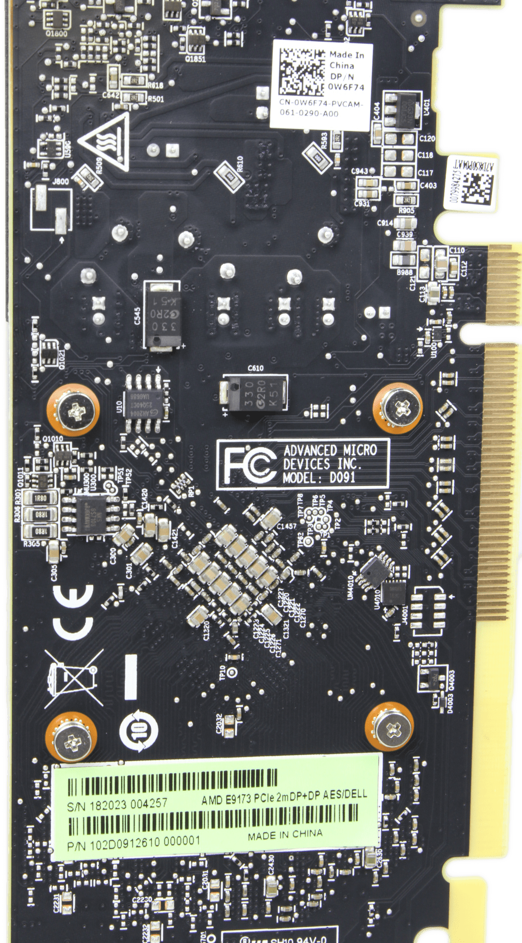 AMD E9173 2GB GDDR5 PCIe3.0 x8 2x Mini-DisplayPort 1x DisplayPort Low Profile | 9654 (Bild 2 von 6)