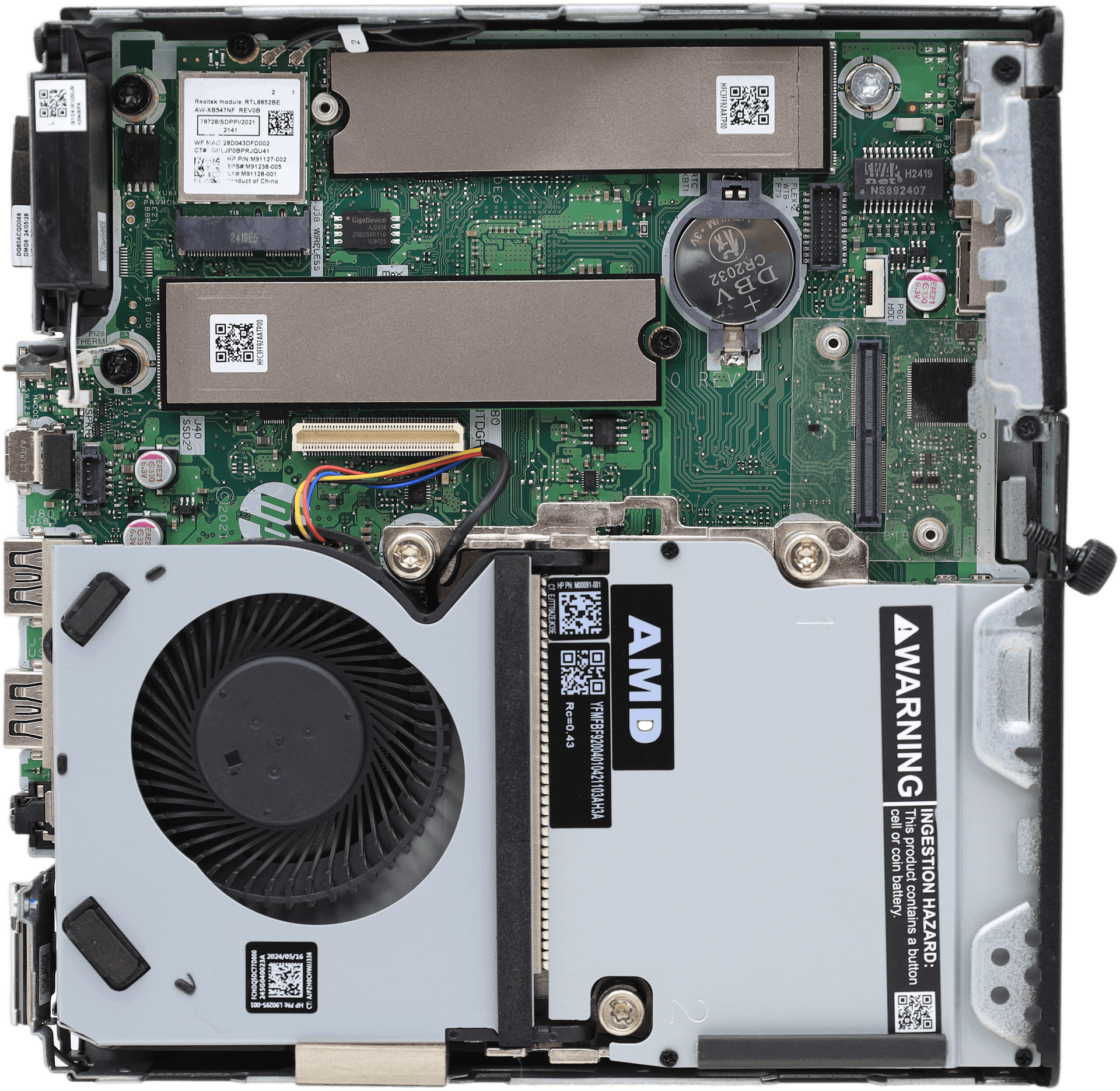 HP Elite 805 G8 Mini PC - Ryzen 5 PRO 5650GE 16GB DDR4 256GB NVMe | 10570 (Bild 5 von 7)