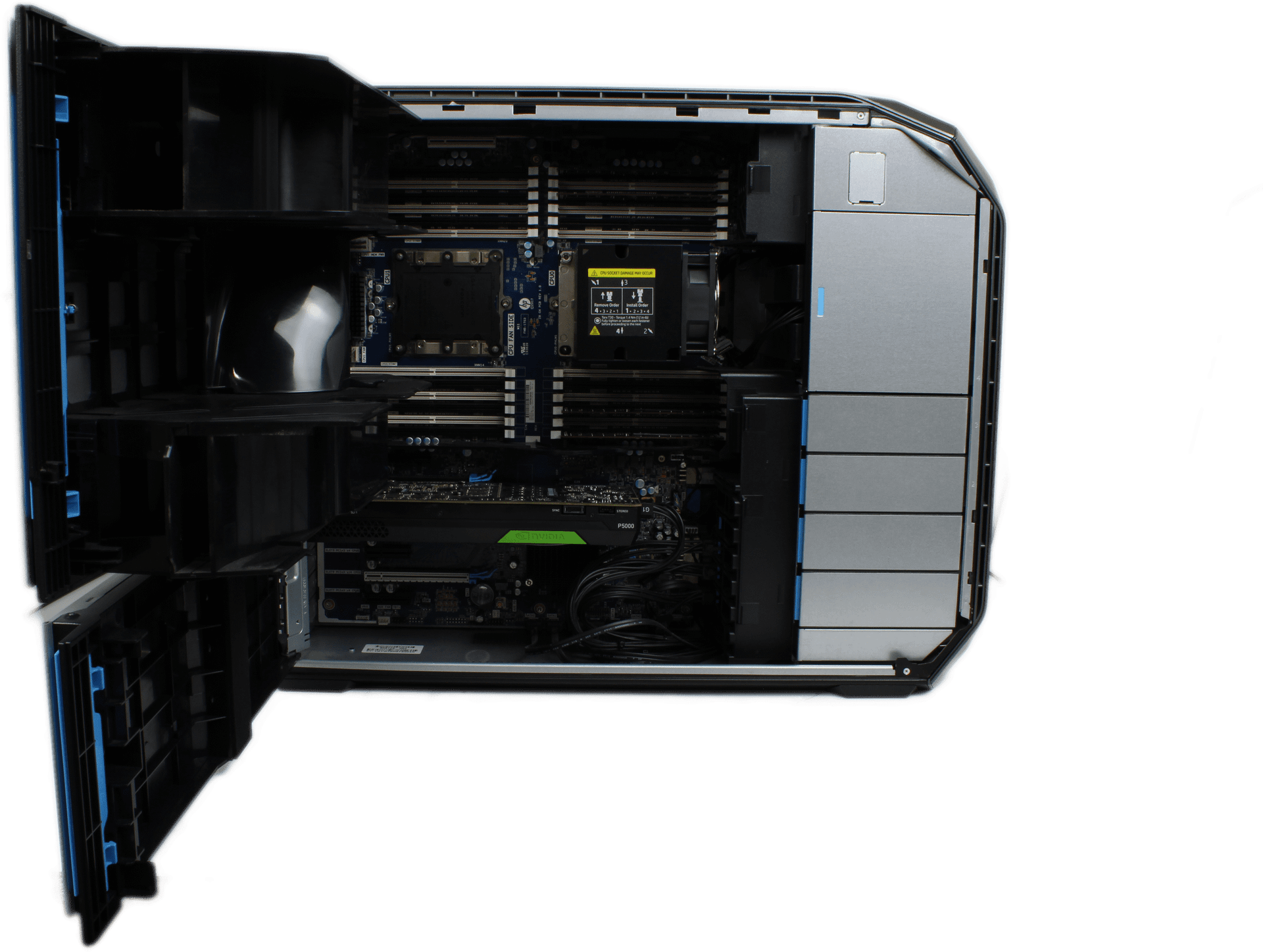 HP Z8 G4 Workstation Xeon Gold 6132 128GB DDR4 960GB Nvidia Quadro P5000 + Win11 | 10011 — Übersicht (Bild 7 von 10)