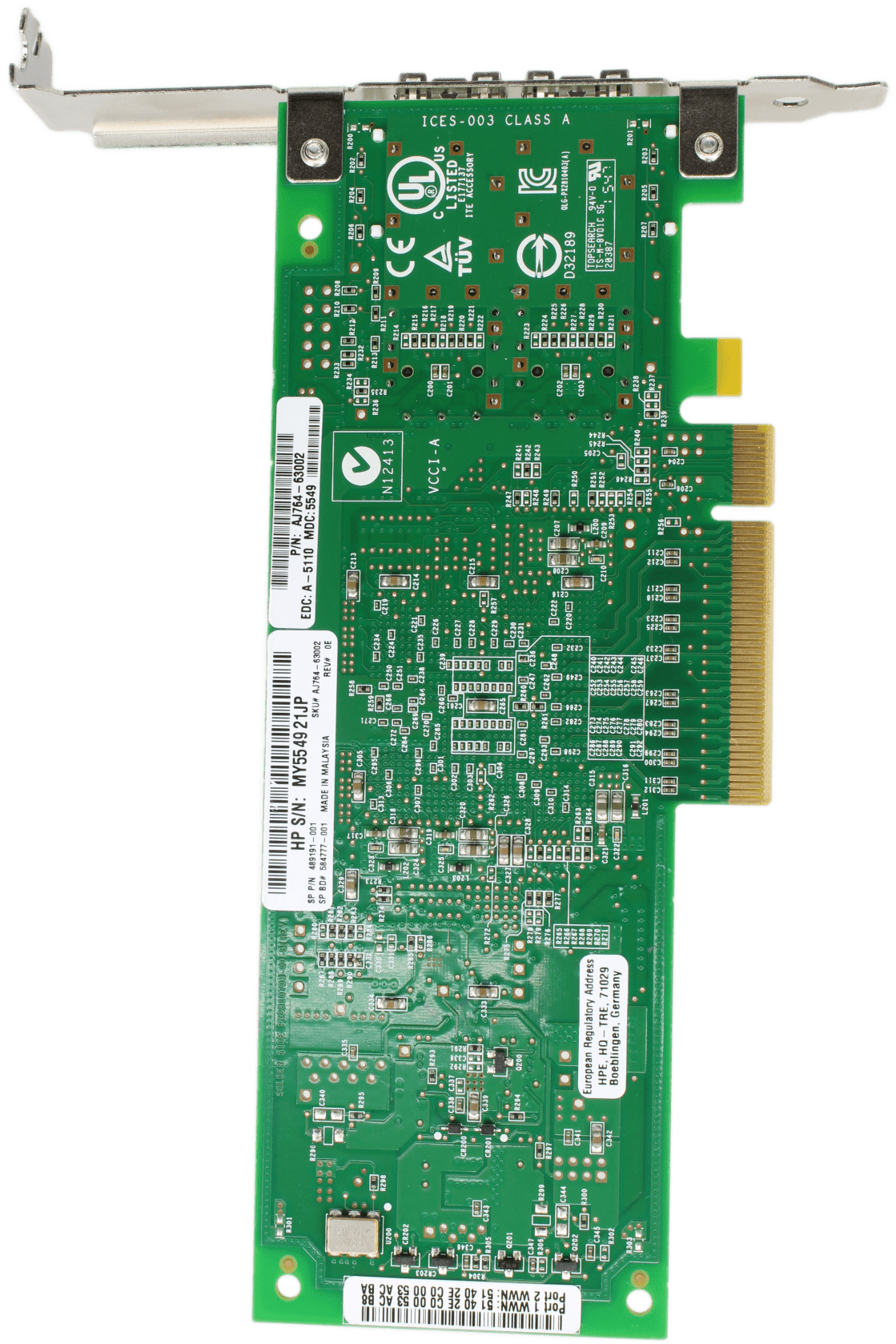 HP - QLogic Network Card QLE2562-HP Dual-Port 8Gb SFP+ PCIe2 x8 FP - AJ764-63002 | 9824 (Bild 6 von 8)
