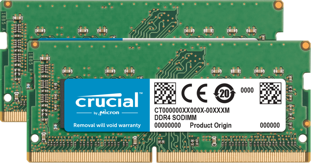 Crucial 32GB Kit DDR4-3200 SODIMM Laptop Arbeitsspeicher PC4-25600 Dual Rank | 719 (Bild 2 von 2)