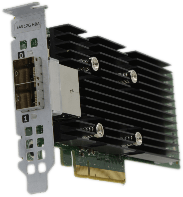 Dell 12G SAS Dual Port Storage Controller HBA PCIe x8 | 0T93GD 01040TE00-000-G | 9507 (Bild 1 von 6)