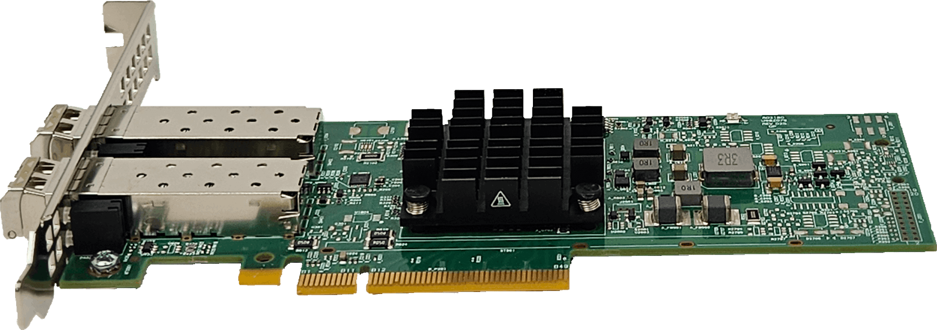 Dell BroadCom Dual Port Adapter - 10 Gbps Fibre Channel SFP+ PCIe x8 - 0GMW01 | 10332 — Seitenansicht (Bild 2 von 6)