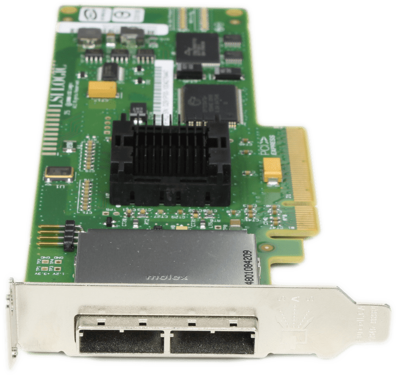 LSI - Sun SAS3801EL-S Dual Port 3 Gb SAS Server Adapter PCIe x8 - 375-3487-05 | 9822 (image 4 of 6)
