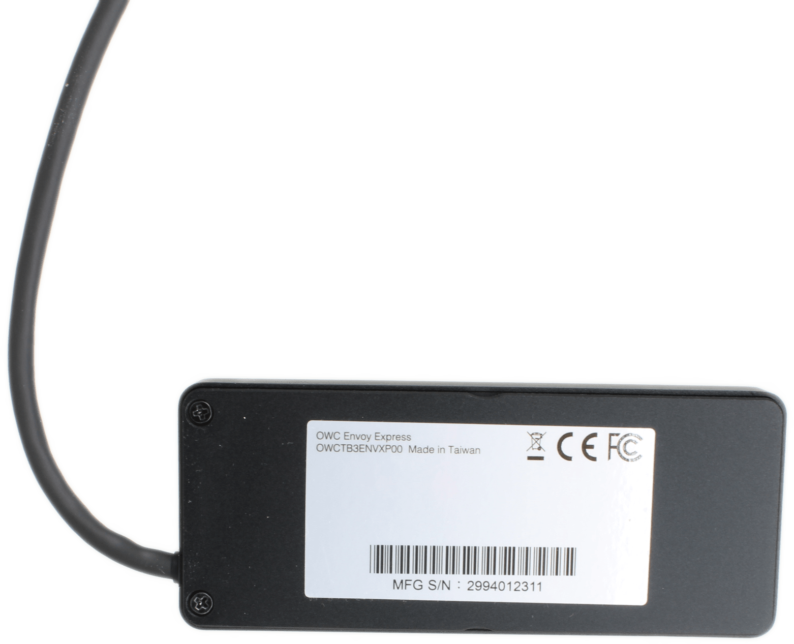 OWC Envoy Express M.2 NVMe Adapter Thunderbolt 3 Laufwerksgehäuse Schwarz OVP Neu | 10074 (Bild 7 von 7)