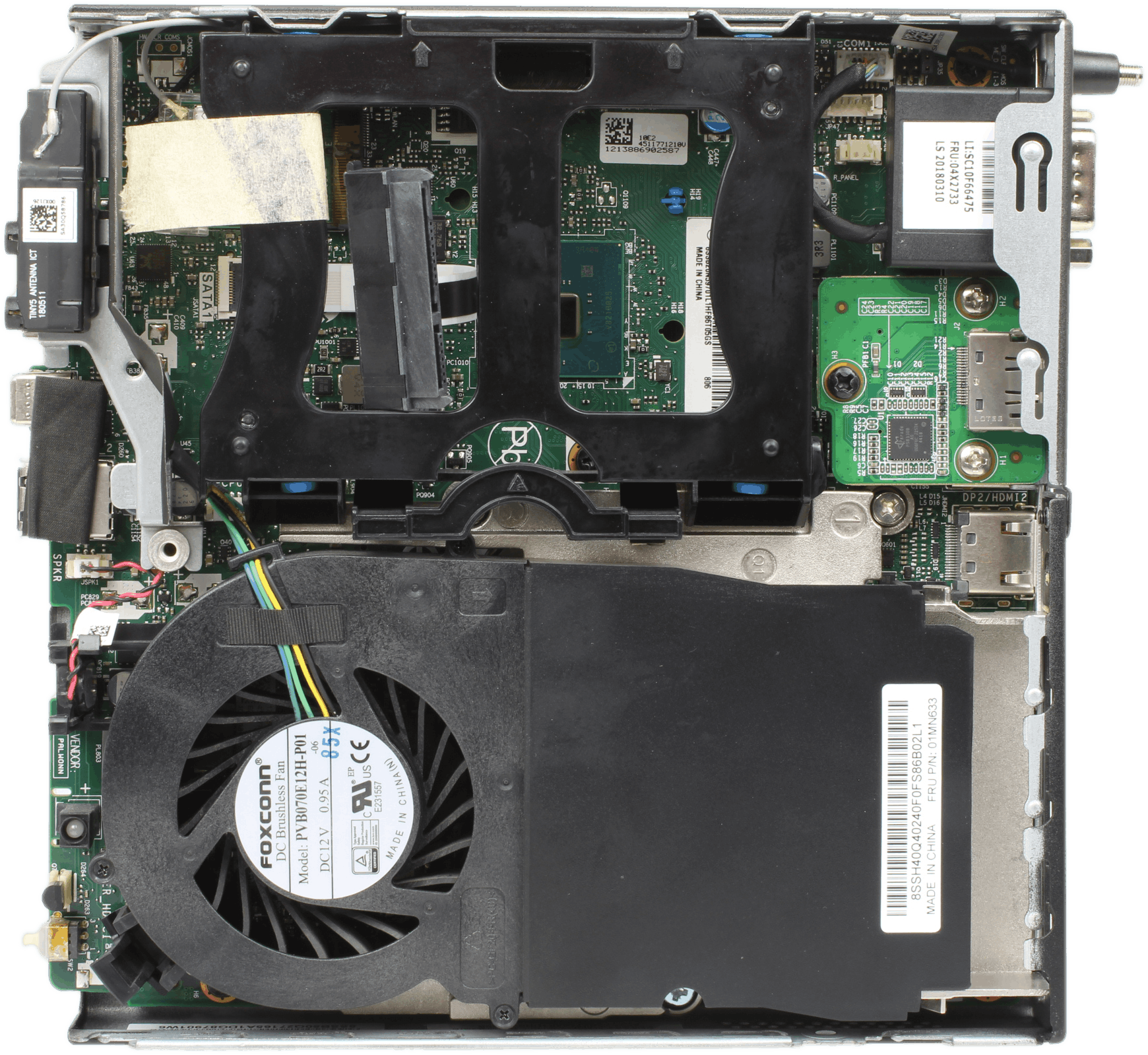 Lenovo ThinkCentre M920q Mini PC - Intel i5-8500T 16GB DDR4 256GB NVMe Win11 PSU | 10279 — Übersicht (Bild 5 von 7)