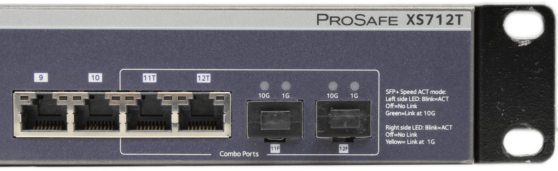 Netgear | ProSAFE 12-Port 10-Gigabit Ethernet Switch 2x 10Gb SFP+ XS712T-100NES | 9673 (Bild 3 von 7)