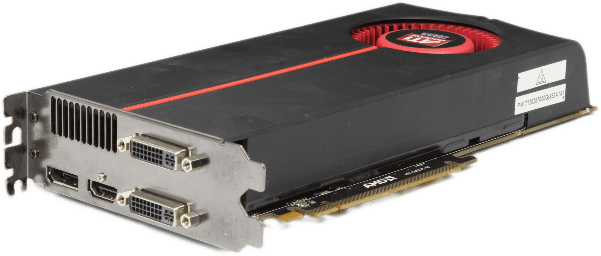 AMD Radeon HD 5850 Grafikkarte 1 GB 256-Bit GDDR5 2x DVI 1x DisplayPort 1x HDMI | 9998 — Seitenansicht (Bild 2 von 8)