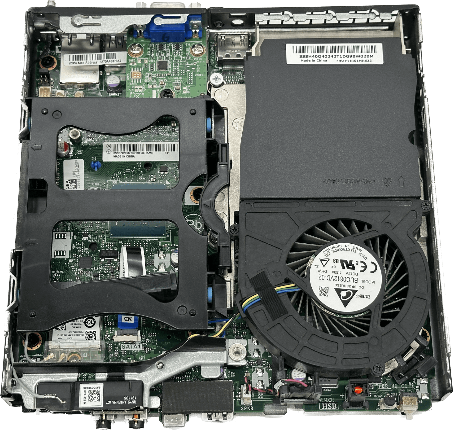 Lenovo Thinkcentre M720q Pentium Gold G5420T 3,2GHz 8GB 256GB NVMe Mini PC Wifi WIN10 | 248 (Bild 6 von 7)