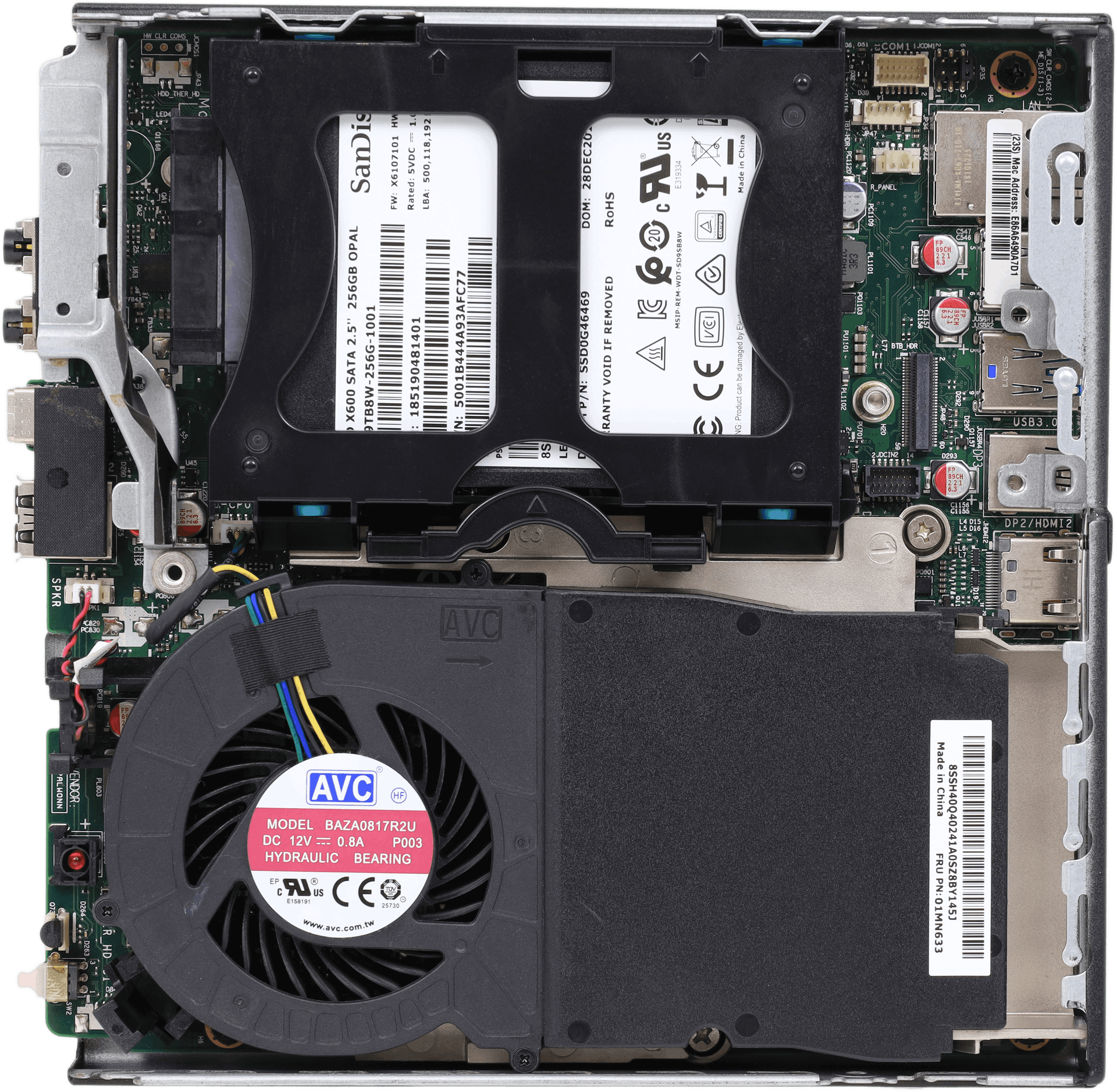Lenovo ThinkCentre M720q Mini PC - Intel i3-8100T 8GB DDR4 256GB SSD Win11+ PSU | 3103 (Bild 4 von 6)