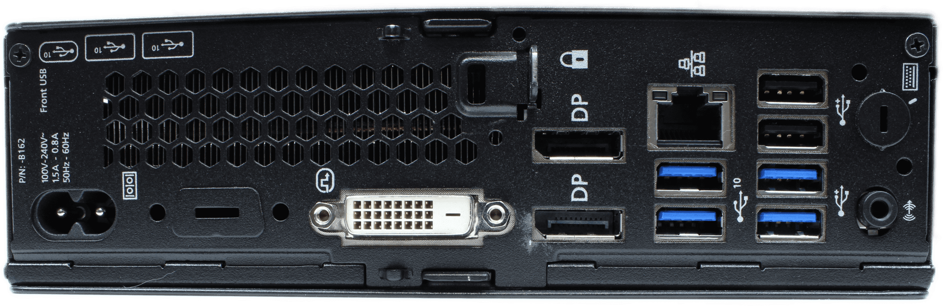 Fujitsu Esprimo Q958 - i5-8400 8 GB DDR4 RAM 256GB 2,5" SSD Win11 + Stromkabel | 9952 — Rückansicht (Bild 6 von 7)