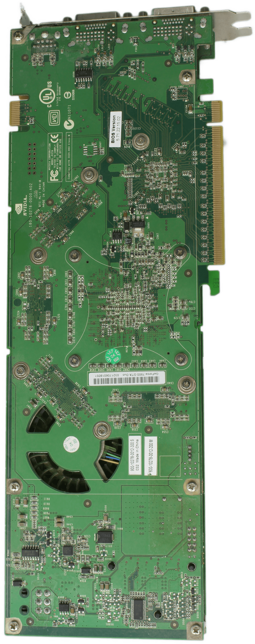 NVIDIA GeForce 7900 GTX-Duo - 2x 7900 GTX im SLI Verbund 2x 512MB GDDR3 PCIe x16 | 10006 — Unterseite (Bild 6 von 7)