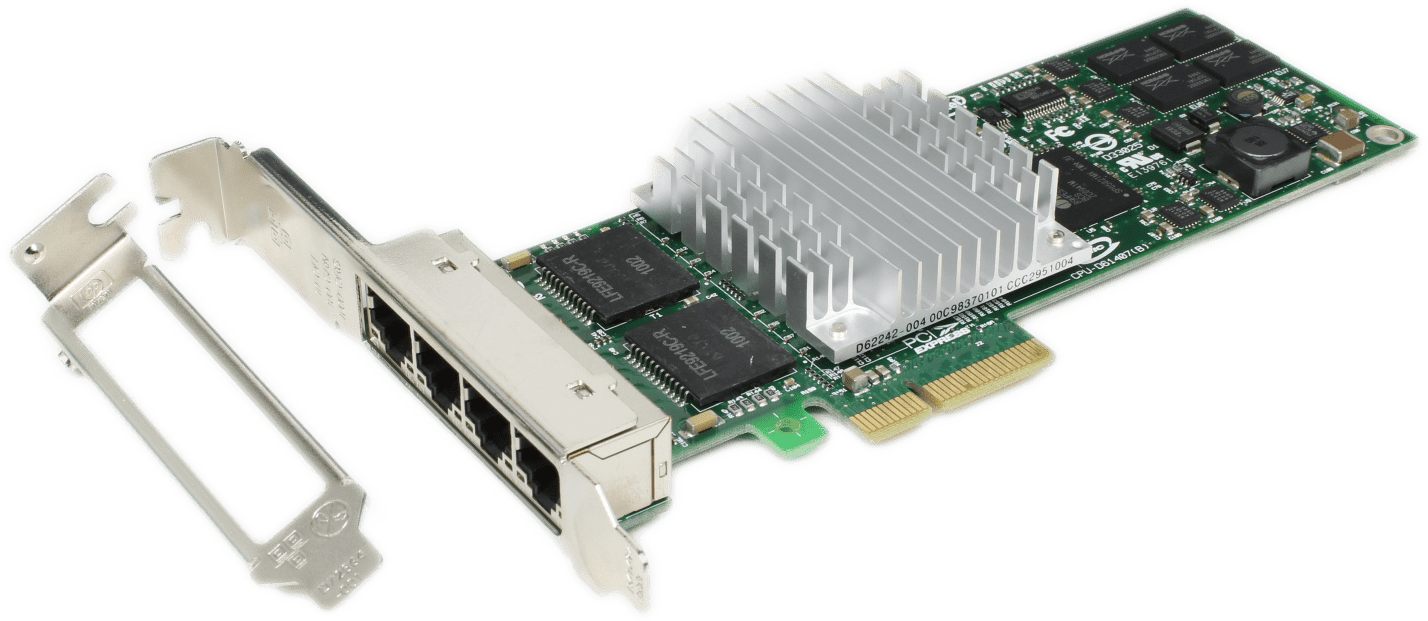 Intel Pro / 1000 PT Quad Port Server Adapter | 4x RJ-45 1G | EXPI9404PTL LP + FP | 9735 (Bild 4 von 7)