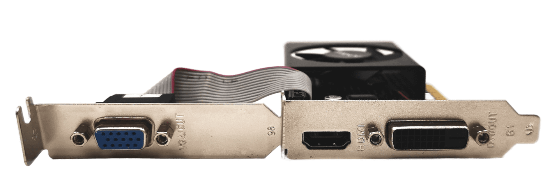 PNY GeForce GT710 Grafikkarte | 1GB DDR3 PCIe | HDMI DVI VGA | Low Profile | 336 (Bild 4 von 4)